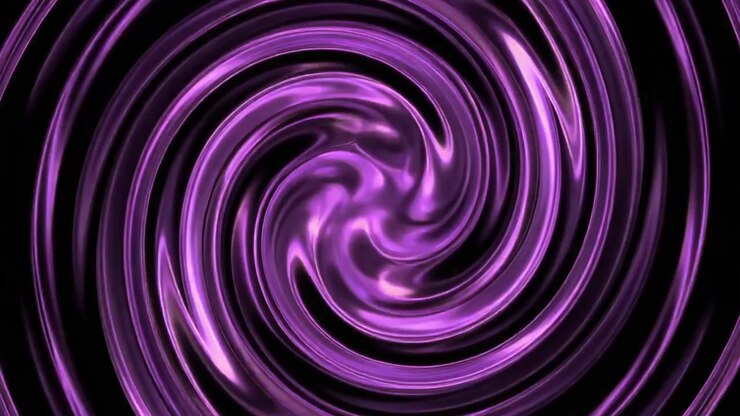 Grafica in movimento astratta con liquido viola vorticoso