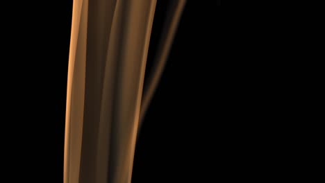 humo sobre un fondo negro. la luz ilumina tanto el humo que parece naranja.