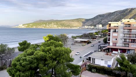 shengjin albania high aerial shot in 4k