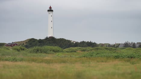 Lyngvig-Leuchtturm-In-Einer-Malerischen-Insellandschaft