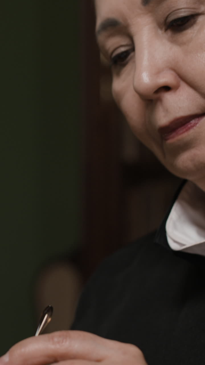 Close-up portrait of a woman