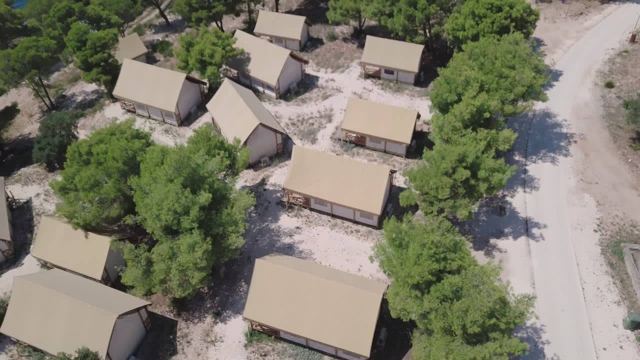 islas croatas con disparos de drones en 4k