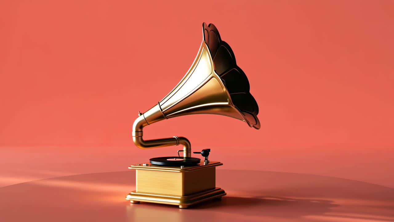 Vintage Gramophone on Display