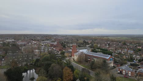 epping town essex tomas aéreas 4k punto de vista