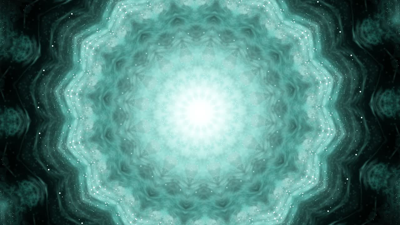 animación de fondo de movimiento abstracto de 4k partículas brillantes estrellas chispas y polvo mágico formándose en el flujo de ondas espaciales con rayos de luz y proyecciones bucle sin costuras