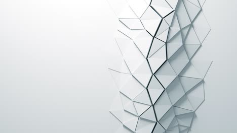 fondo abstracto de onda blanca para la presentación de negocios. patrón mínimo, renderización 3d animada. cubos. fondo de papel uhd 3840x2160.