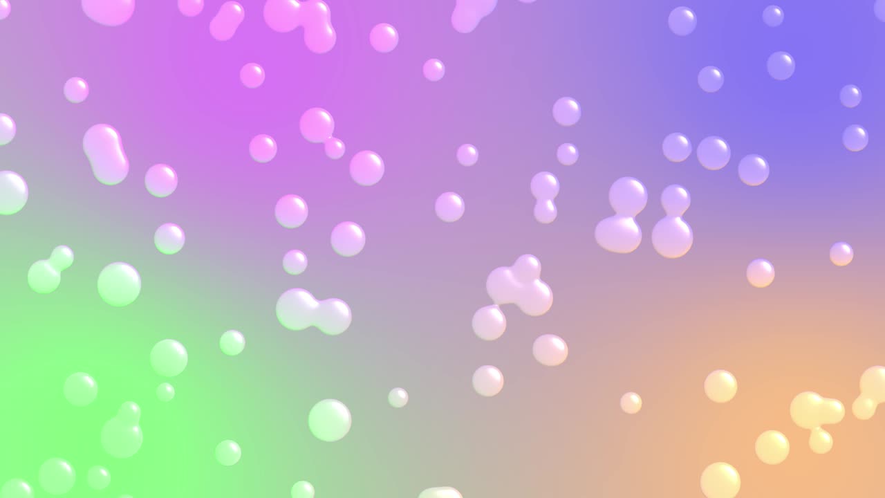 유리 방울 물방울 분류 모션 그래픽