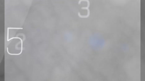 countdown against grey background 4k