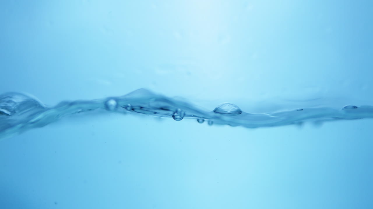 상쾌한 파란 파도