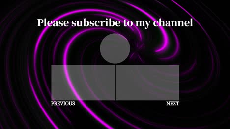 vortex neon end card ending screen motion graphics