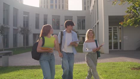Students on campus