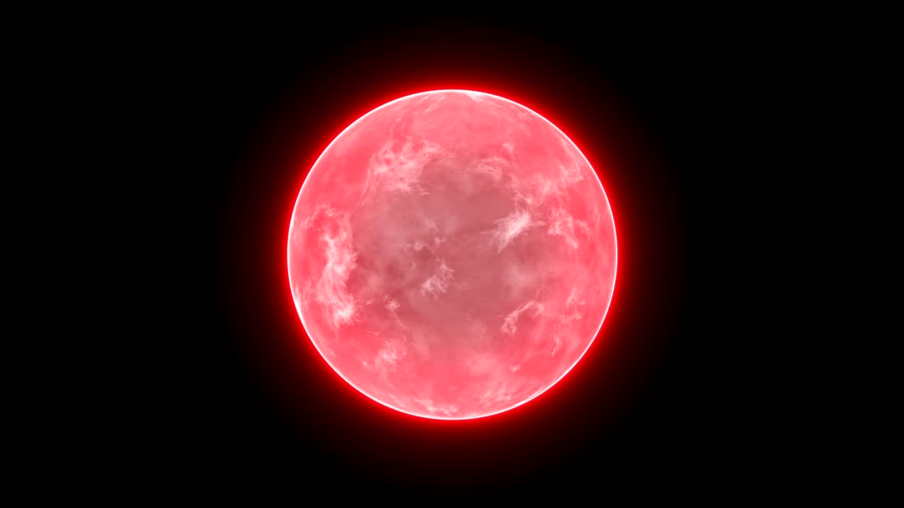 abstracto de energía bola ciencia de fondo bucle rojo