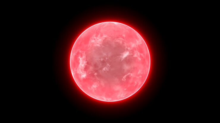 abstract energy ball science background loop red