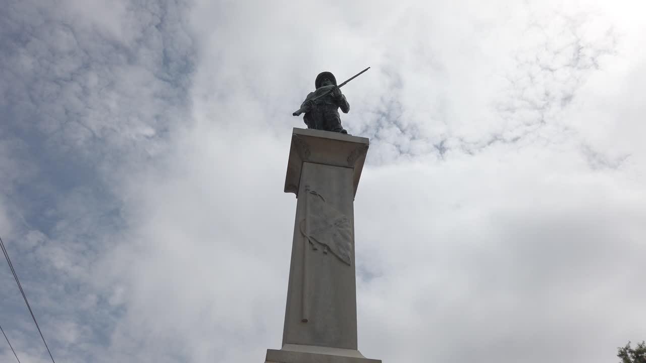 confederate solider statue in Louisburg North Carolina