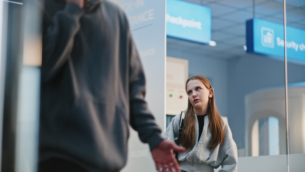 Airport Passengers at Security Check