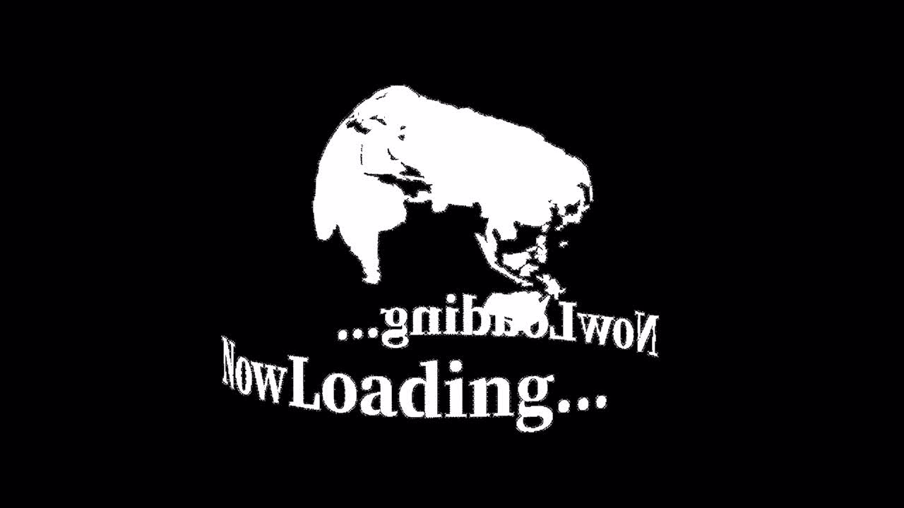 세계 로딩 텍스트 애니메이션 1080p - 30fps - 알파 채널