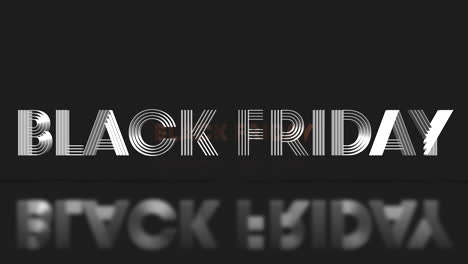 rolling black friday text on black gradient color 2