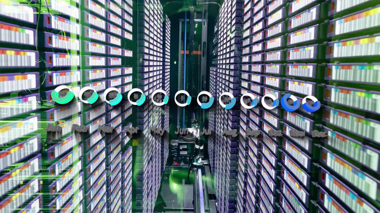 Statistical data processing against computer server room