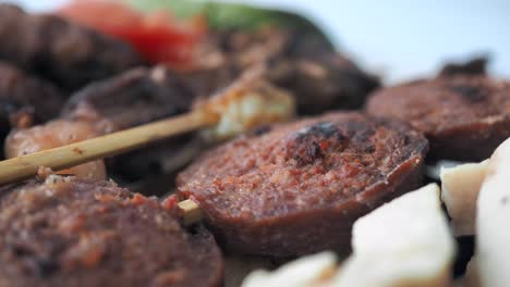 grilled meat skewers