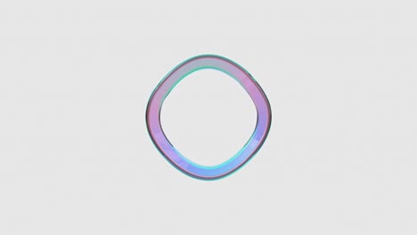 gradiente de arco iris forma abstracta movimiento de representación 3d