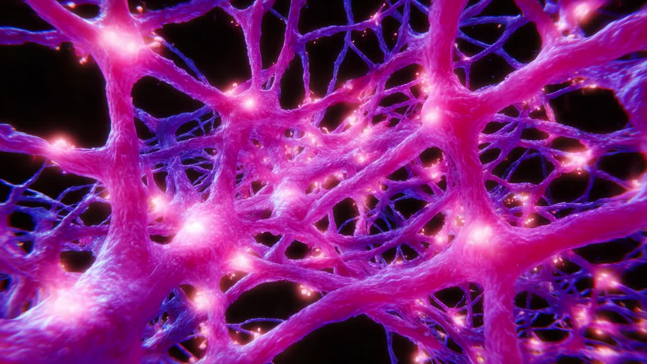 Exploring a Colorful Neural Network with Intricate Structures and Dynamic Interconnections: A Close-Up Visual Journey Through a Vibrant Representation of Neural Pathways and Connections
