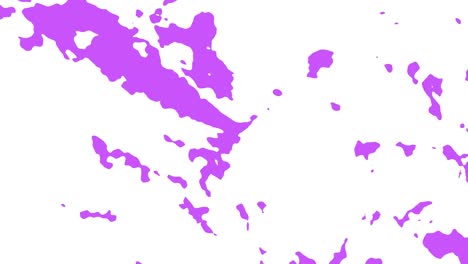 animación abstracta de formas rosadas que se mueven sobre un fondo blanco. fondo animado de bucle sin costuras, papel tapiz.
