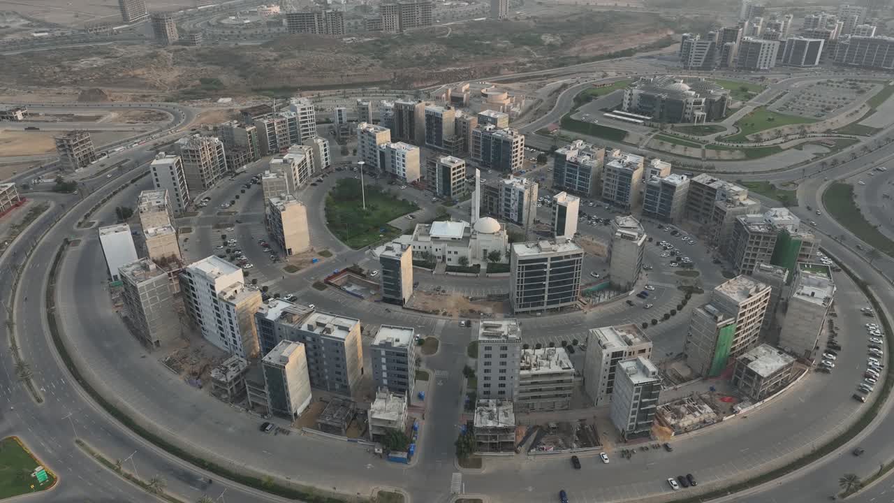 vista aérea del centro comercial medway en karachi