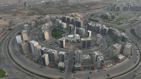 aerial view of medway commercial hub in karachi