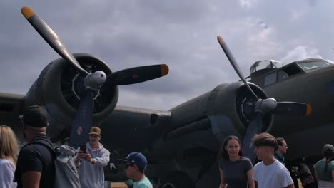 b-17 flying fortress at air show