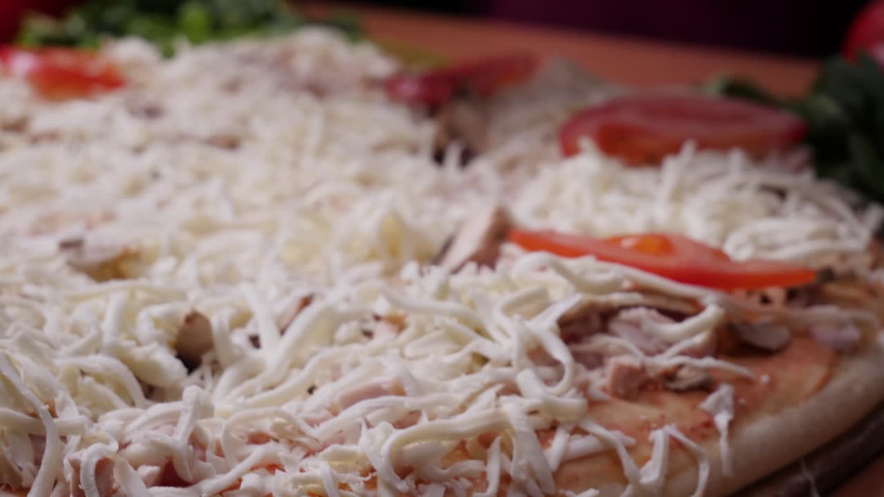 Pizza Topping in Progress