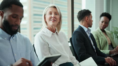 group of diverse professionals in a business setting