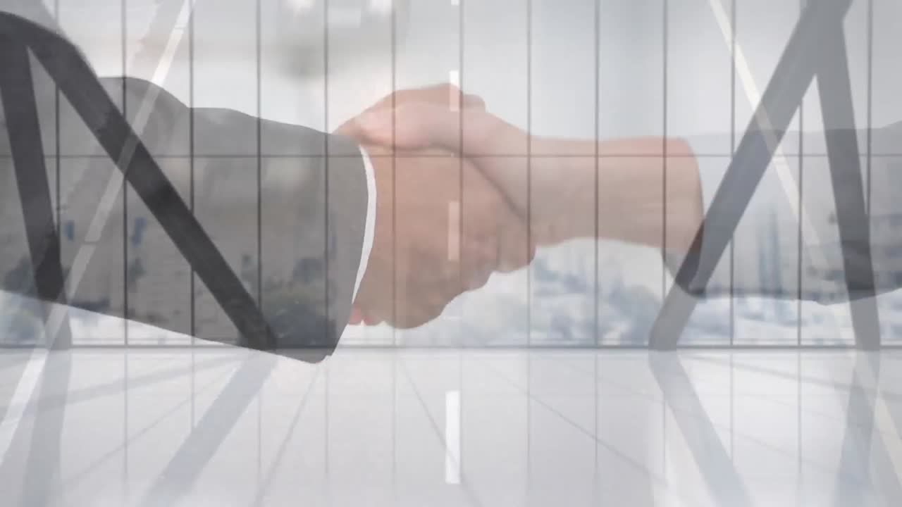 사업가 들 이 도로 교통 과 도시 풍경 을 빠르게 움직이면서 손을 흔들고 있는 애니메이션