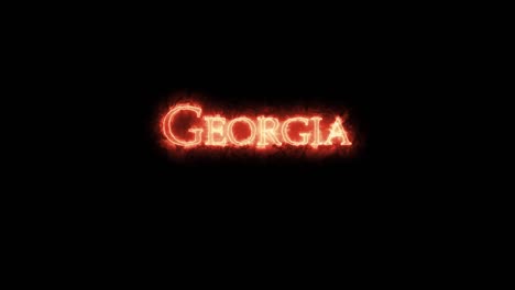 georgia escrito con fuego. bucle