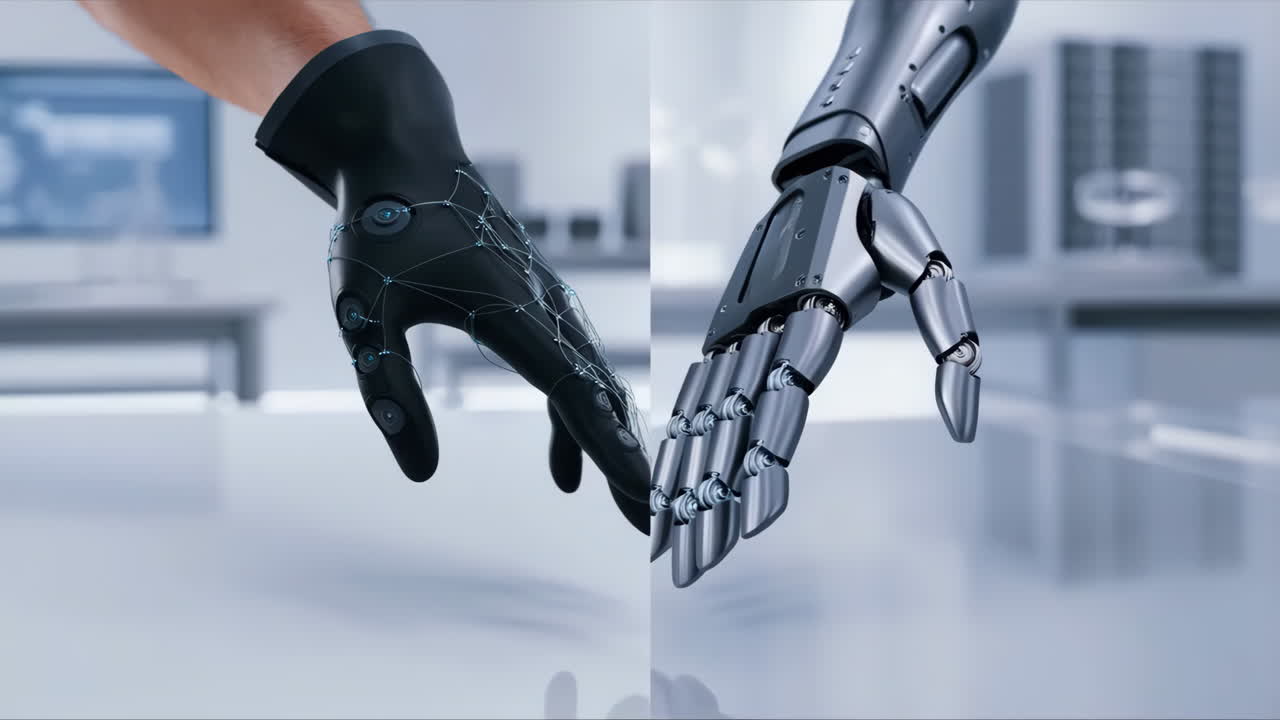 Human and Robotic Hands: Exploring the Future of Interaction and Technology