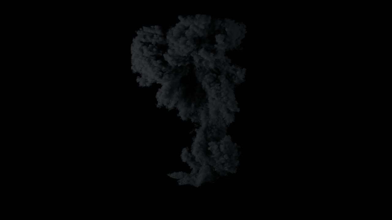 efecto de humo de la explosión