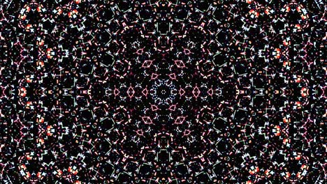 hermoso caleidoscopio abstracto que brilla, una luz radiante que regula los movimientos sutiles