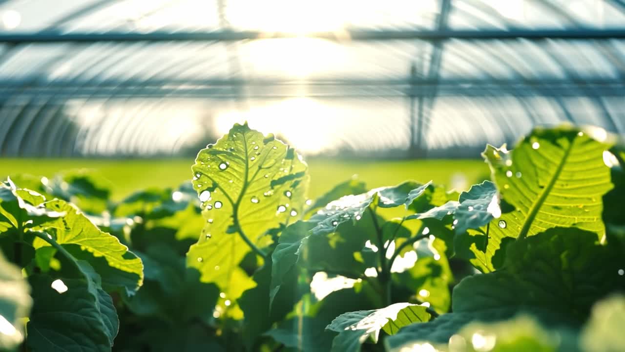 온실에서 식물을 재배하는 것