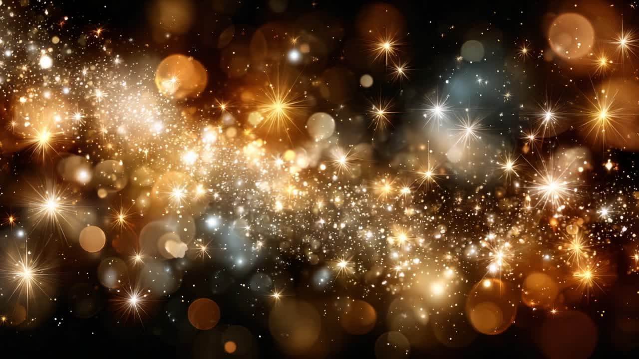 Una straordinaria dimostrazione di scintillio cosmico: un ricco arazzo di stelle scintillanti, luci radiose e colori eterei cattura la bellezza di un universo celeste