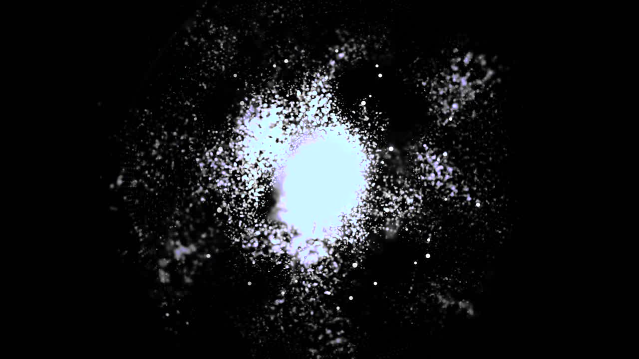 추상적인 우주 폭발