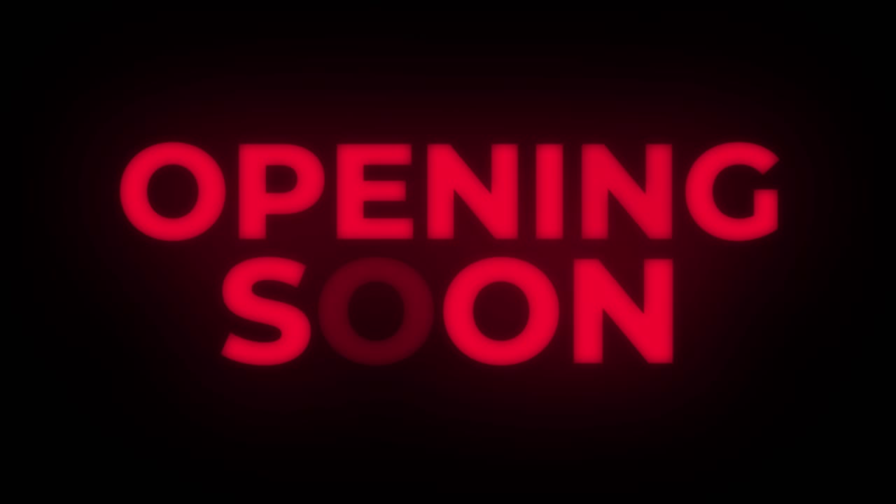Opening Soon Neon Sign