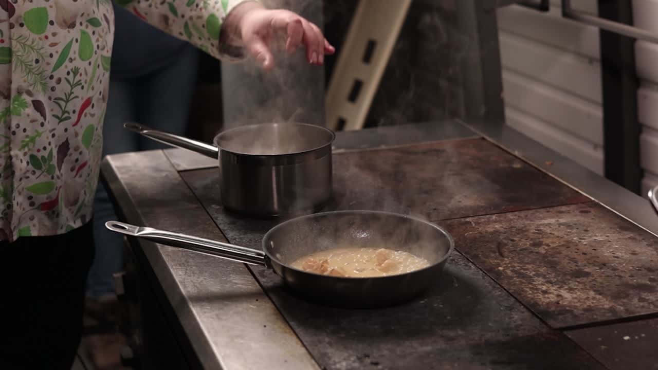 Chef Cooking Pasta