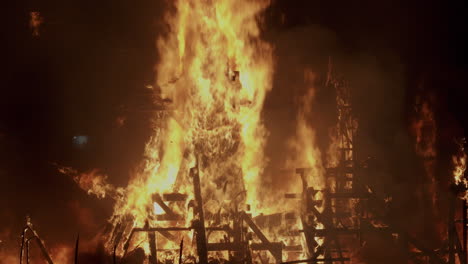 Bonfires-on-the-streets-of-Valencia-Spain