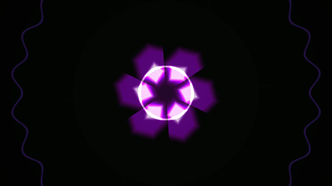 Abstract Purple Geometric Motion Graphics Loop