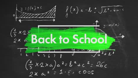 Back-To-School-text-over-brush-stroke-against-mathematical-equations