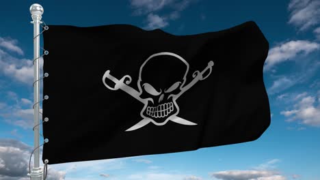 jolly roger waait in de wind