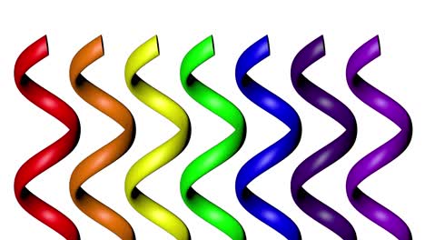 formas abstractas con colores del arco iris
