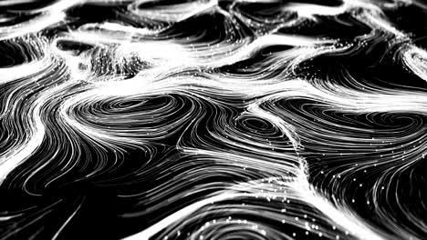 abstract swirly trails. seamless loop.