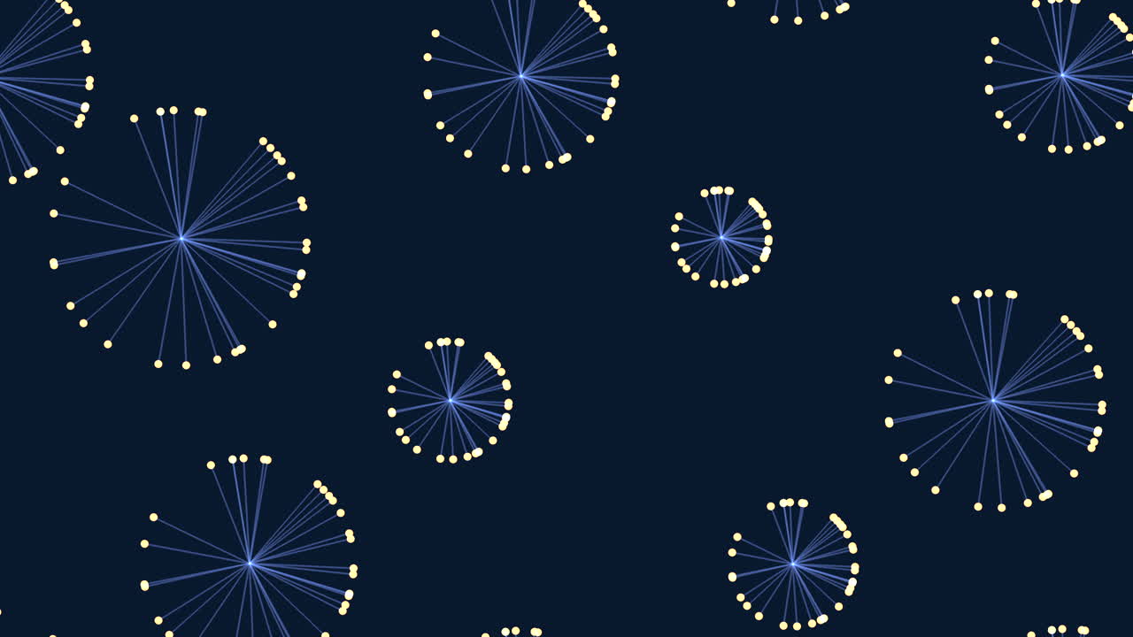 Radiant blue circle pattern on dark background