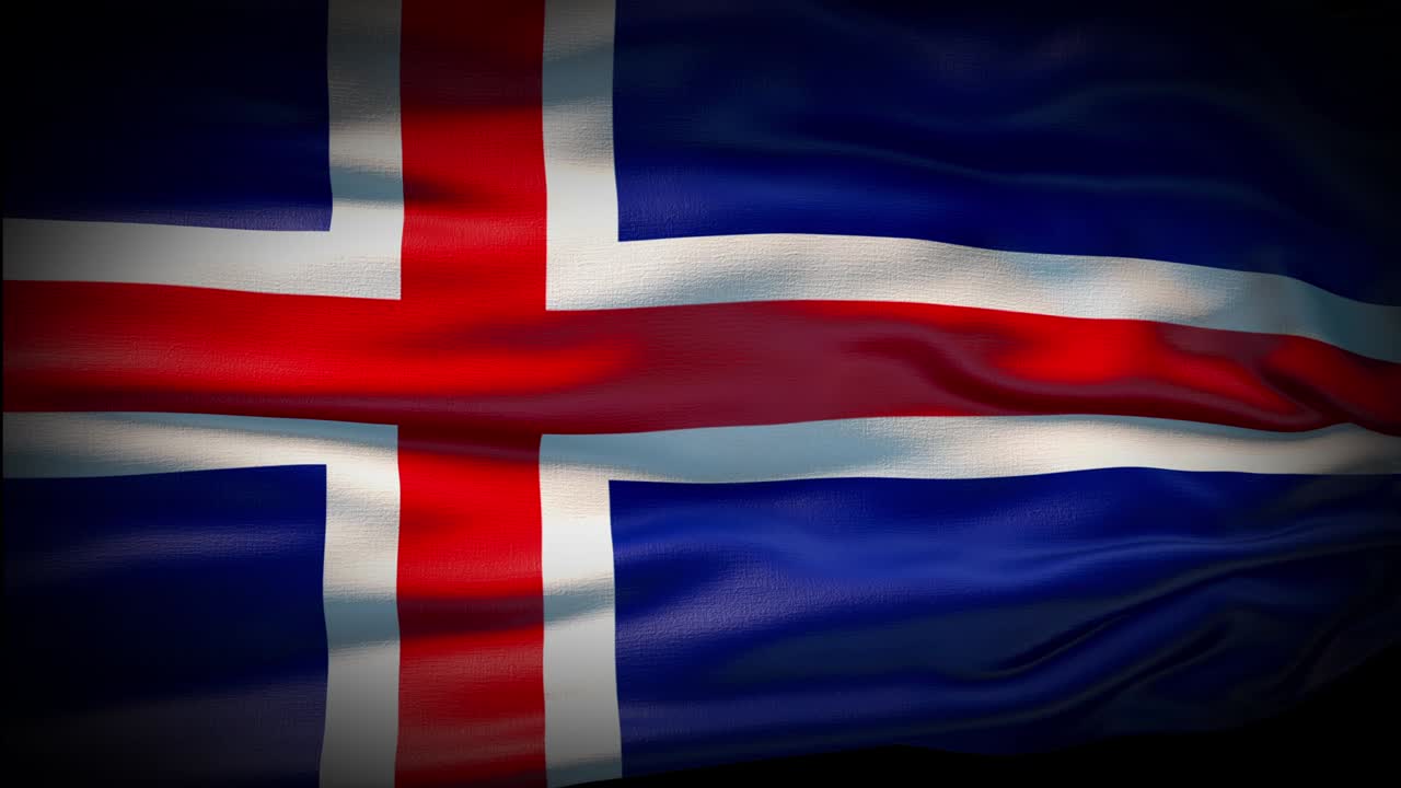 아이슬란드 발이 바람에 흔들리는 현실적인 4k 클로즈업