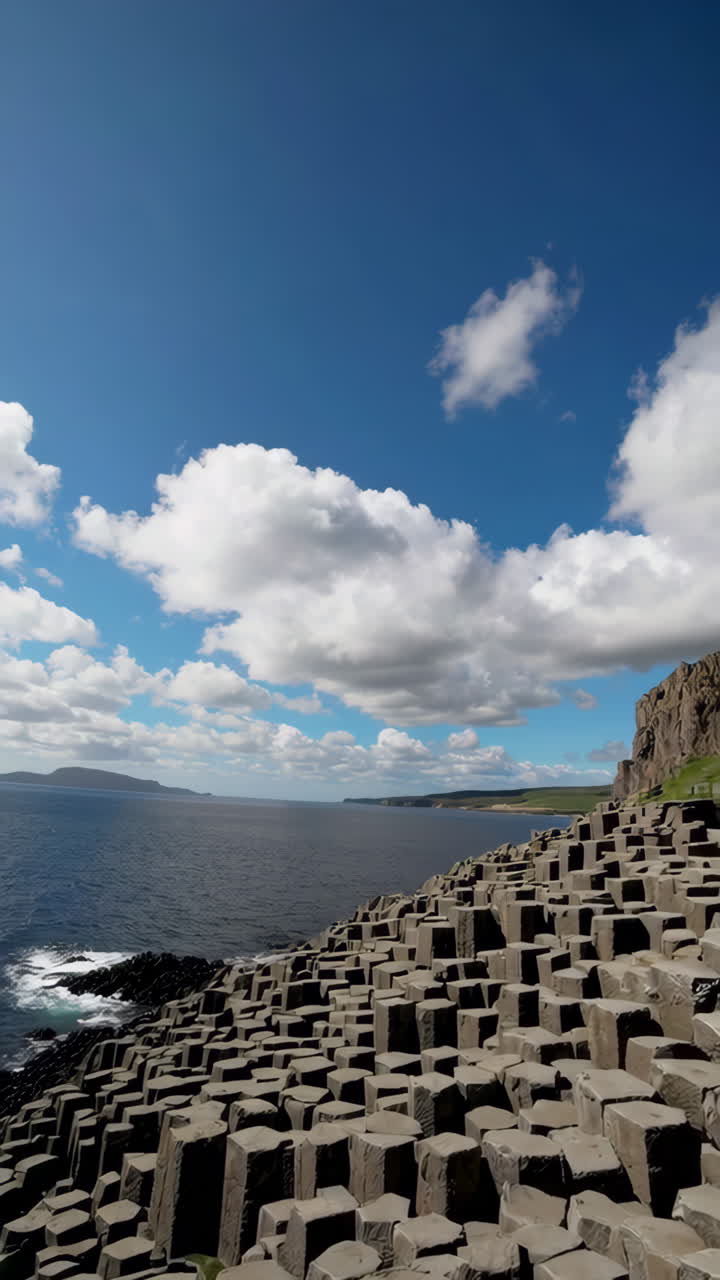 The Majestic Basalt Columns of the Irish Coastline